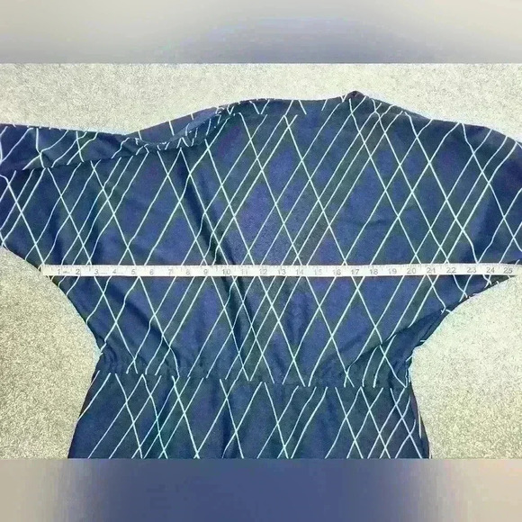 Vintage 1980s long sleeve midi dress  Size med - Picture 4 of 6